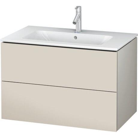 Duravit L-Cube 32" x 22" x 19" Taupe Two Drawer Wall-Mount Vanity Unit (LC624109191)