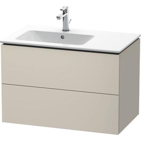 Duravit L-Cube 32" x 22" x 19" Taupe Two Drawer Wall-Mount Vanity Unit (LC629109191)