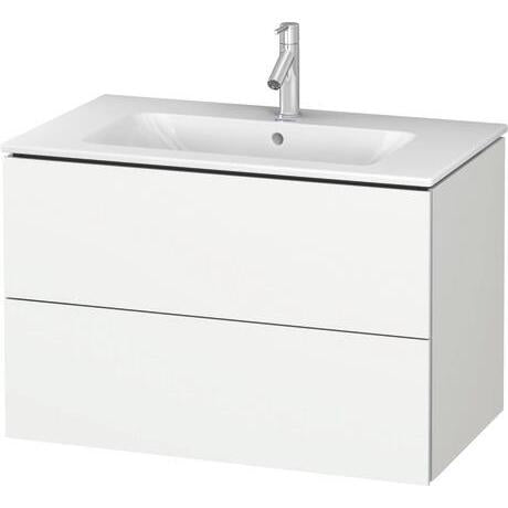Duravit L-Cube 32" x 22" x 19" White Two Drawer Wall-Mount Vanity Unit (LC624101818)