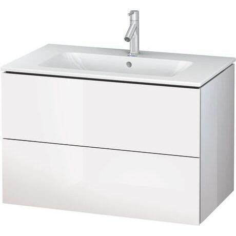 Duravit L-Cube 32" x 22" x 19" White Two Drawer Wall-Mount Vanity Unit (LC624108585)