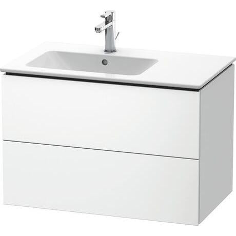 Duravit L-Cube 32" x 22" x 19" White Two Drawer Wall-Mount Vanity Unit (LC629101818)