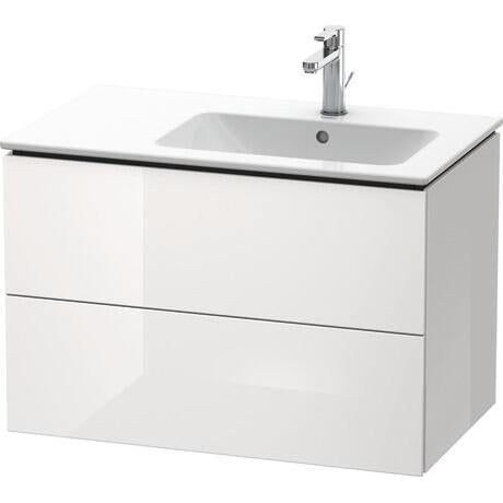 Duravit L-Cube 32" x 22" x 19" White Two Drawer Wall-Mount Vanity Unit (LC629202222)
