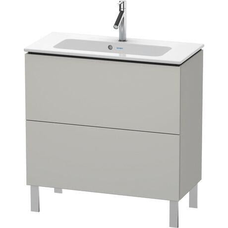 Duravit L-Cube 32" x 28" x 15" Concrete Gray Two Drawer Floorstanding Vanity Unit (LC667400707)