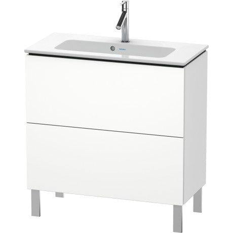 Duravit L-Cube 32" x 28" x 15" White Two Drawer Floorstanding Vanity Unit (LC667401818)