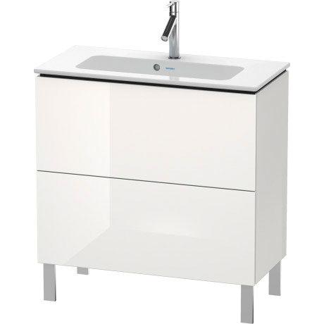 Duravit L-Cube 32" x 28" x 15" White Two Drawer Floorstanding Vanity Unit (LC667408585)