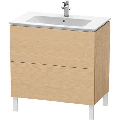Duravit L-Cube 32" x 28" x 19" Natural Oak Two Drawer Floorstanding Vanity Unit (LC662603030)