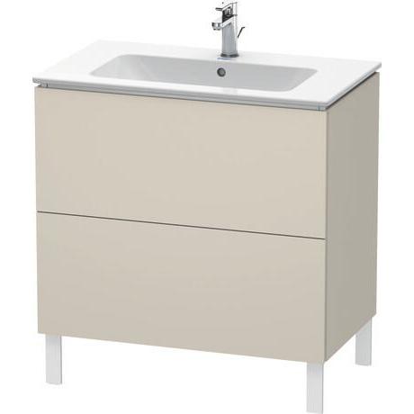 Duravit L-Cube 32" x 28" x 19" Taupe Two Drawer Floorstanding Vanity Unit (LC662609191)