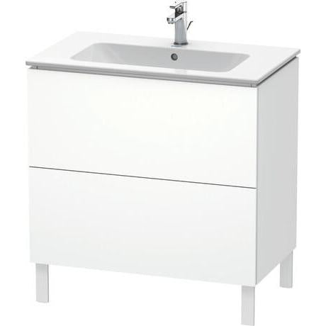 Duravit L-Cube 32" x 28" x 19" White Two Drawer Floorstanding Vanity Unit (LC662601818)