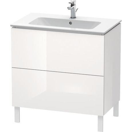 Duravit L-Cube 32" x 28" x 19" White Two Drawer Floorstanding Vanity Unit (LC662602222)