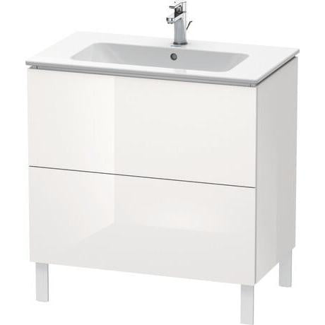 Duravit L-Cube 32" x 28" x 19" White Two Drawer Floorstanding Vanity Unit (LC662608585)