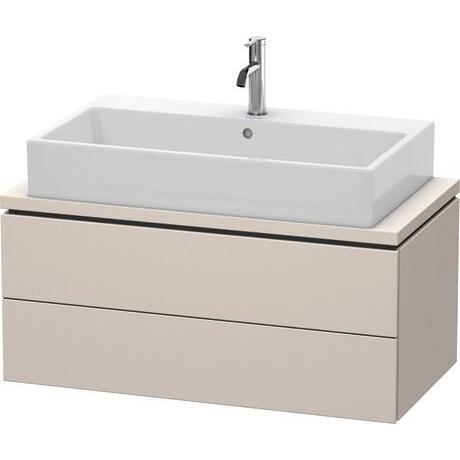 Duravit L-Cube 36" x 16" x 19" Taupe Two Drawer Vanity Unit for Console (LC580809191)