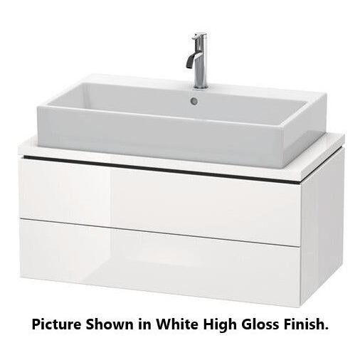 Duravit L-Cube 36" x 16" x 19" Terra Oak Two Drawer Vanity Unit for Console (LC580803535)