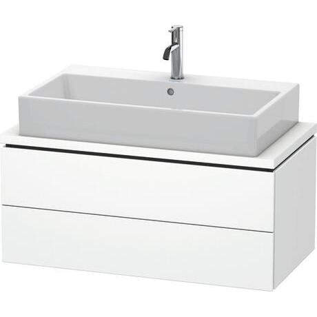 Duravit L-Cube 36" x 16" x 19" White Two Drawer Vanity Unit for Console (LC580801818)