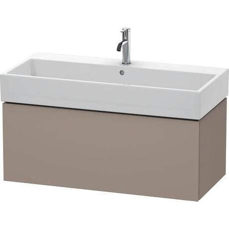 Duravit L-Cube 39" x 16" x 18" Basalt One Drawer Wall-Mount Vanity Unit (LC617804343)