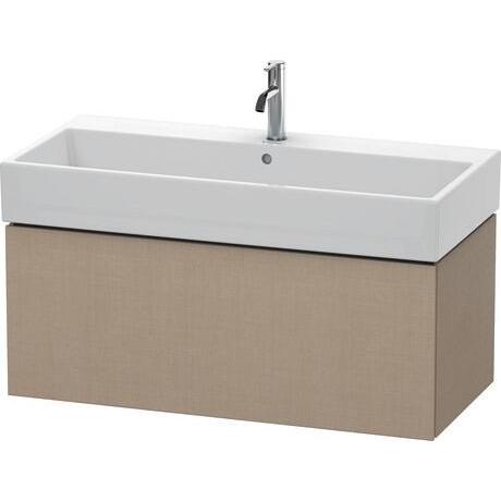 Duravit L-Cube 39" x 16" x 18" Linen One Drawer Wall-Mount Vanity Unit (LC617807575)