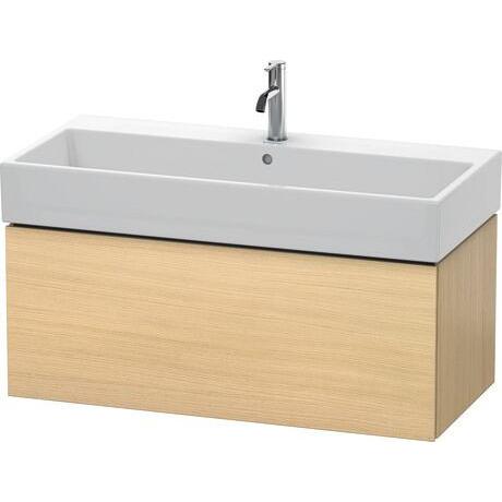 Duravit L-Cube 39" x 16" x 18" Mediterranean Oak One Drawer Wall-Mount Vanity Unit (LC617807171)