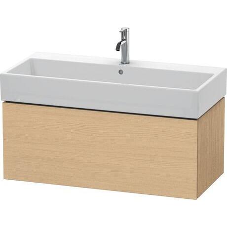 Duravit L-Cube 39" x 16" x 18" Natural Oak One Drawer Wall-Mount Vanity Unit (LC617803030)