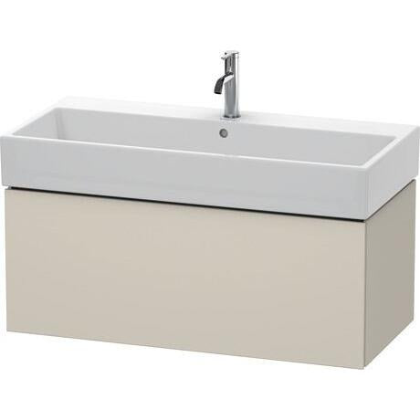Duravit L-Cube 39" x 16" x 18" Taupe One Drawer Wall-Mount Vanity Unit (LC617809191)