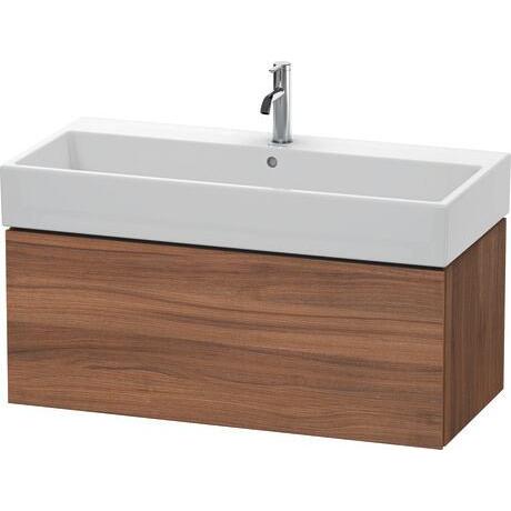 Duravit L-Cube 39" x 16" x 18" Walnut One Drawer Wall-Mount Vanity Unit (LC617807979)