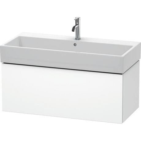 Duravit L-Cube 39" x 16" x 18" White One Drawer Wall-Mount Vanity Unit (LC617801818)
