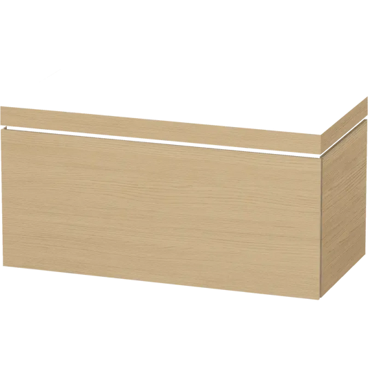 Duravit L-Cube 39" x 20" x 19" Natural Oak One Drawer C-Bonded Wall-Mount Vanity Kit (LC6918N3030)