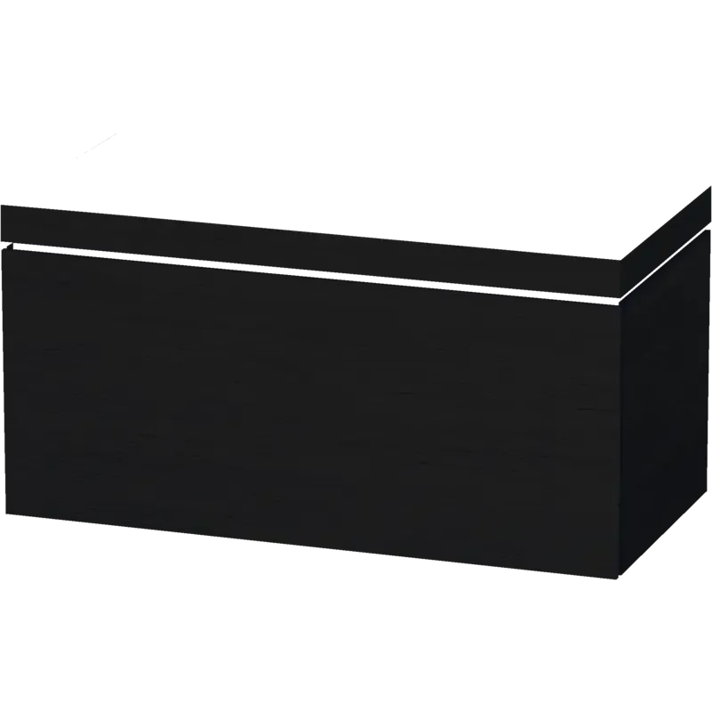 Duravit L-Cube 39" x 20" x 19" Oak Black One Drawer C-Bonded Wall-Mount Vanity Kit (LC6918N1616)