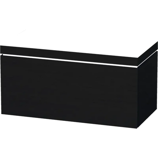 Duravit L-Cube 39" x 20" x 19" Oak Black One Drawer C-Bonded Wall-Mount Vanity Kit (LC6918N1616)