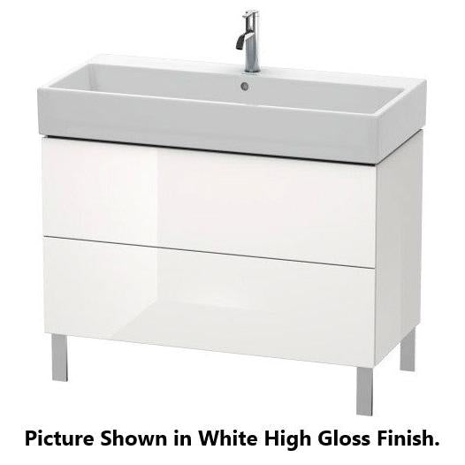 Duravit L-Cube 39" x 23" x 18" Cappuccino Two Drawer Floorstanding Vanity Unit (LC677808686)