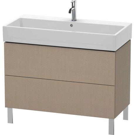 Duravit L-Cube 39" x 23" x 18" Linen Two Drawer Floorstanding Vanity Unit (LC677807575)