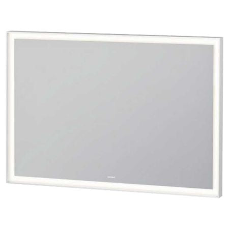 Duravit L-Cube 39" x 28" White Aluminum Mirror With Lighting (LC738200000)