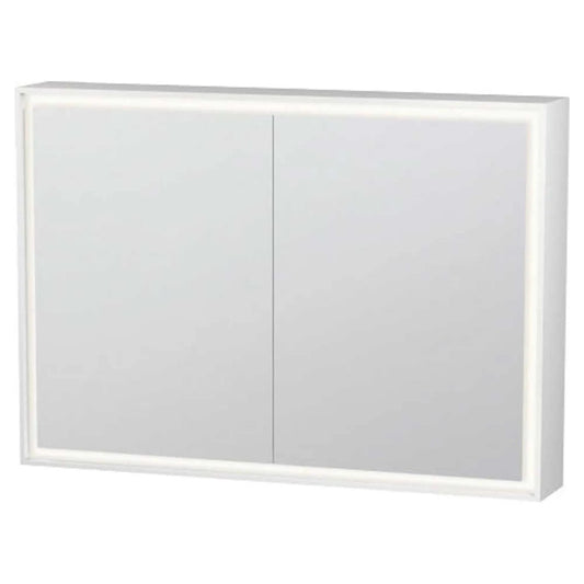 Duravit L-Cube 39" x 28" White Mirror Cabinet With Lighting (LC755200000)