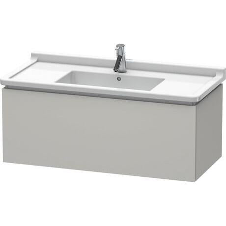 Duravit L-Cube 40" x 16" x 18" Concrete Gray Wall-Mount Vanity Unit (LC616600707)