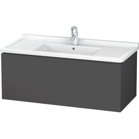 Duravit L-Cube 40" x 16" x 18" Graphite Wall-Mount Vanity Unit (LC616604949)