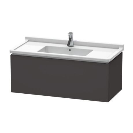 Duravit L-Cube 40" x 16" x 18" Graphite Wall-Mount Vanity Unit (LC616608080)