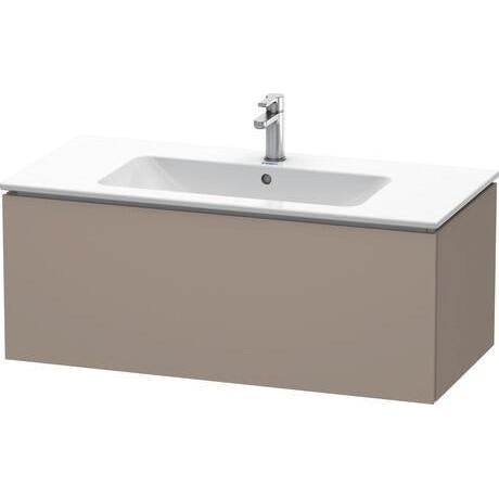 Duravit L-Cube 40" x 16" x 19" Basalt One Drawer Wall-Mount Vanity Unit (LC614204343)