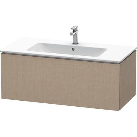 Duravit L-Cube 40" x 16" x 19" Linen One Drawer Wall-Mount Vanity Unit (LC614207575)