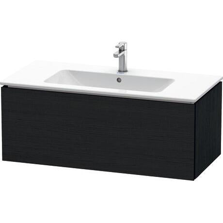 Duravit L-Cube 40" x 16" x 19" Oak Black One Drawer Wall-Mount Vanity Unit (LC614201616)