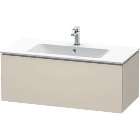 Duravit L-Cube 40" x 16" x 19" Taupe One Drawer Wall-Mount Vanity Unit (LC614209191)
