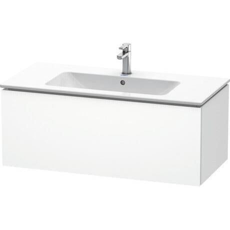 Duravit L-Cube 40" x 16" x 19" White One Drawer Wall-Mount Vanity Unit (LC614201818)