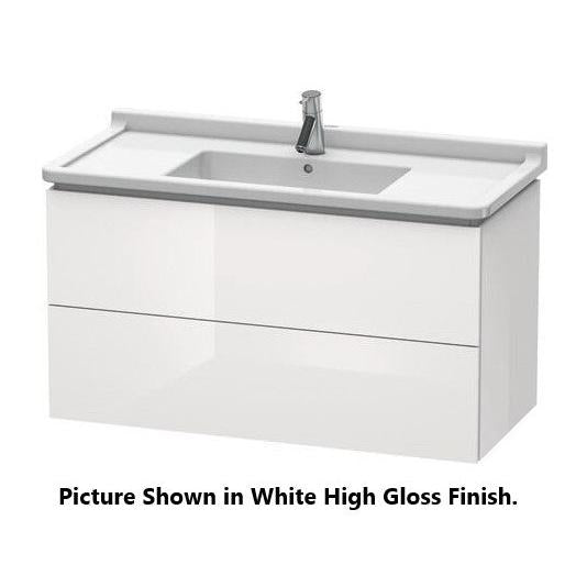 Duravit L-Cube 40" x 22" x 18" Chestnut Dark Two Drawer Wall-Mount Vanity Unit (LC626605353)