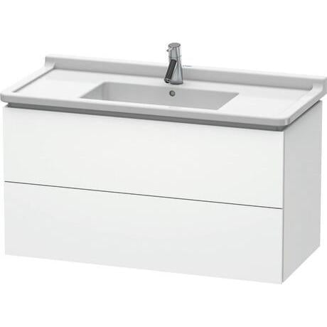 Duravit L-Cube 40" x 22" x 18" White Two Drawer Wall-Mount Vanity Unit (LC626601818)