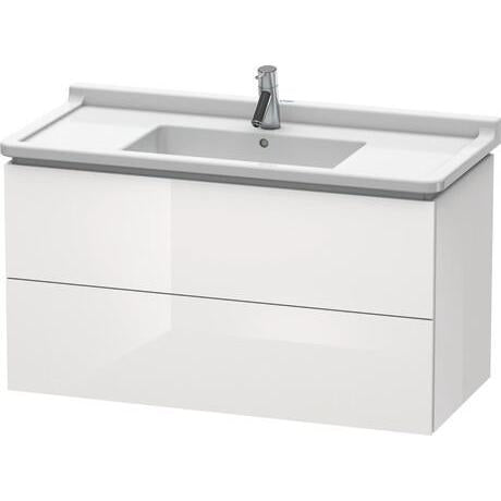 Duravit L-Cube 40" x 22" x 18" White Two Drawer Wall-Mount Vanity Unit (LC626602222)