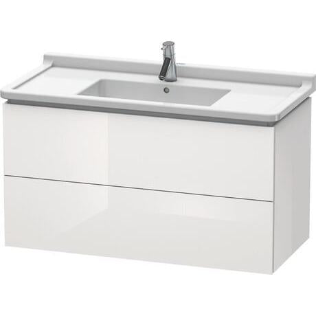 Duravit L-Cube 40" x 22" x 18" White Two Drawer Wall-Mount Vanity Unit (LC626608585)