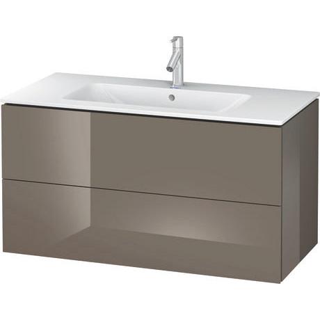 Duravit L-Cube 40" x 22" x 19" Flannel Gray Two Drawer Wall-Mount Vanity Unit (LC624208989)