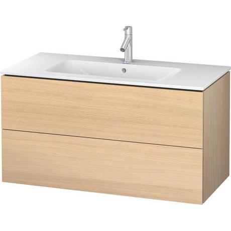 Duravit L-Cube 40" x 22" x 19" Mediterranean Oak Two Drawer Wall-Mount Vanity Unit (LC624207171)