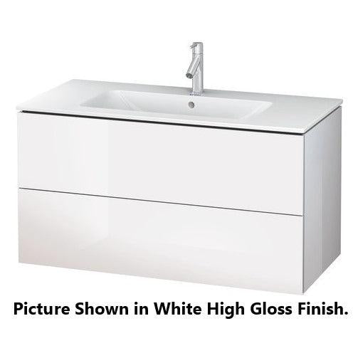 Duravit L-Cube 40" x 22" x 19" Stone Blue Two Drawer Wall-Mount Vanity Unit (LC624204747)