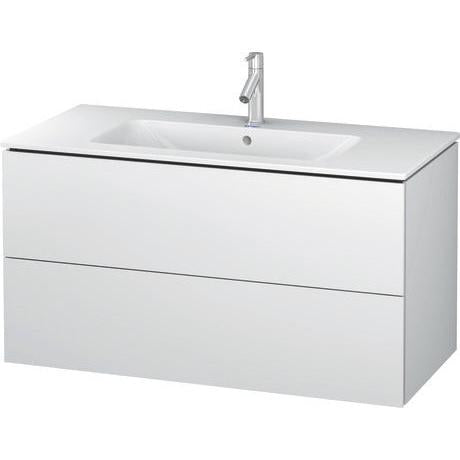Duravit L-Cube 40" x 22" x 19" White Two Drawer Wall-Mount Vanity Unit (LC624201818)