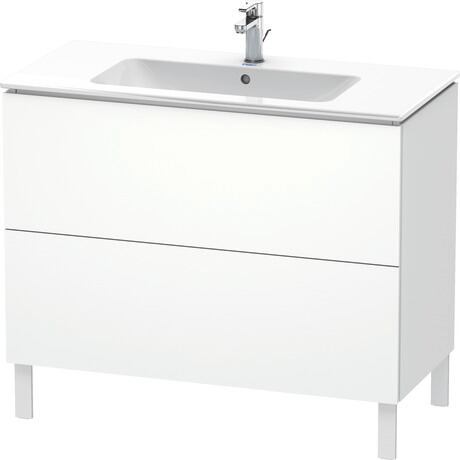 Duravit L-Cube 40" x 28" x 19" White Two Drawer Floorstanding Vanity Unit (LC662701818)