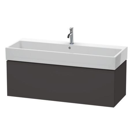 Duravit L-Cube 47" x 16" x 18" Graphite One Drawer Wall-Mount Vanity Unit (LC617908080)