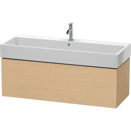 Duravit L-Cube 47" x 16" x 18" Natural Oak One Drawer Wall-Mount Vanity Unit (LC617903030)